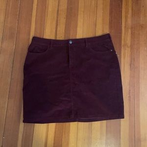 Maroon skirt